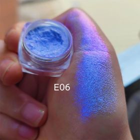 MultiChrome Shifting Pigments Chameleon Eyeshadow Duochrome Chameleon Eyeshadow Infinite Chrome Shining Eyeshadow Net 0.2g (Color: E06)