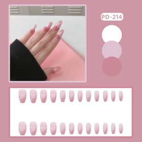 Wear Fake Nail Patch Frosted Ballet French Patch (Series: 3)