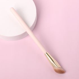 1pc Angled Concealer Brush for Under Eye, Nose Contour, Bronzer, Liquid Foundation, Cream, and Powder - Perfect for Blending, Buffing, and Stippling (Color: 1pc Trumpet)