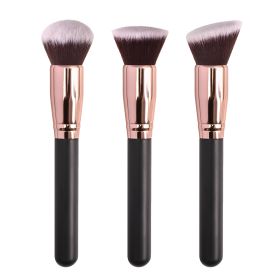 Makeup Brushes Foundation Loose Powder Concealer Blending Blush Brush Professional Cosmetic Beauty Makeup Tool (Handle Color: 3)