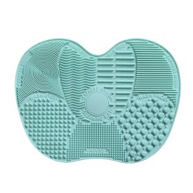 Newest Silicone Brush Cleaner Cosmetic Make Up Washing Brush Gel Cleaning Mat Foundation Makeup Brush Cleaner Pad Scrubbe Board (Ships From: China, Color: Sky Blue)