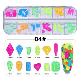 1Box Mixed Crystal Jewelry Nail Stone Art Decoration for Acrylic Nails (Color: 04#)