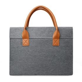 Laptop bag 13-15 inch laptop or tablet, fashionable and durable, for business, leisure or school use (size: 14 inches-Grey)